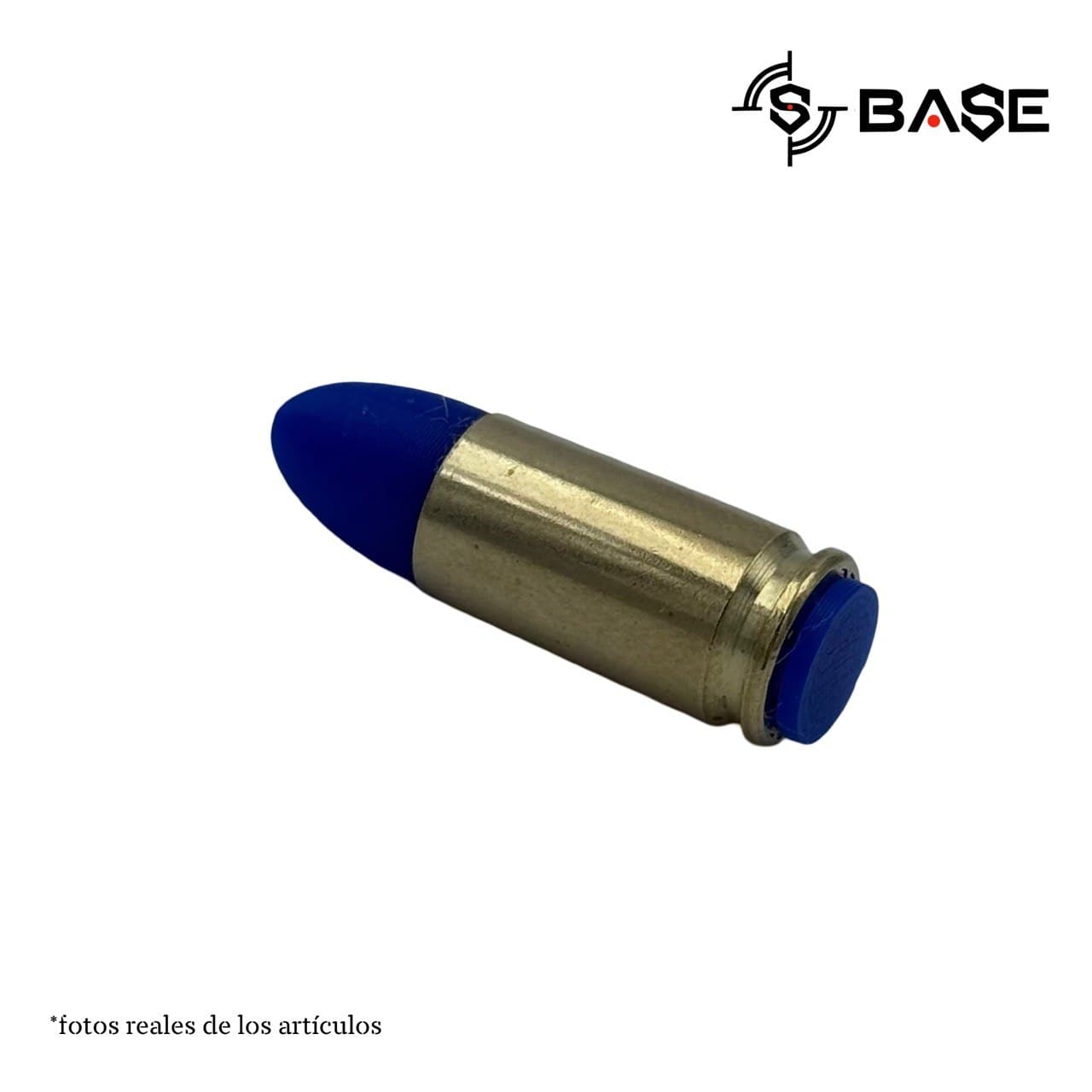 Cartucho Anti-Reset 9x19 mm con Vaina Real (Simulador de Disparador Continuo)